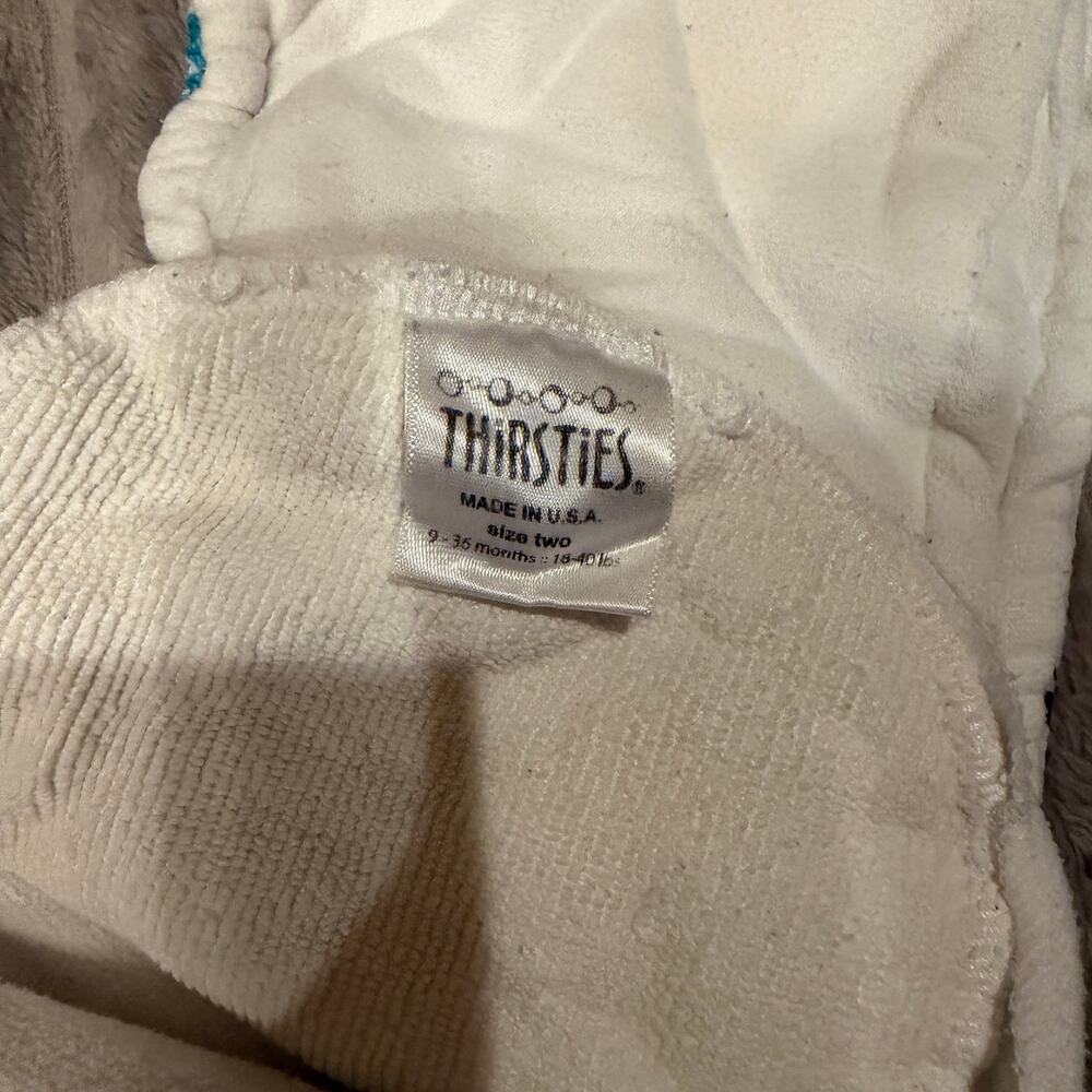 Thirsties Size Two All-in-One Cloth Diaper - Tree Print - EUC - Picture 5 of 5